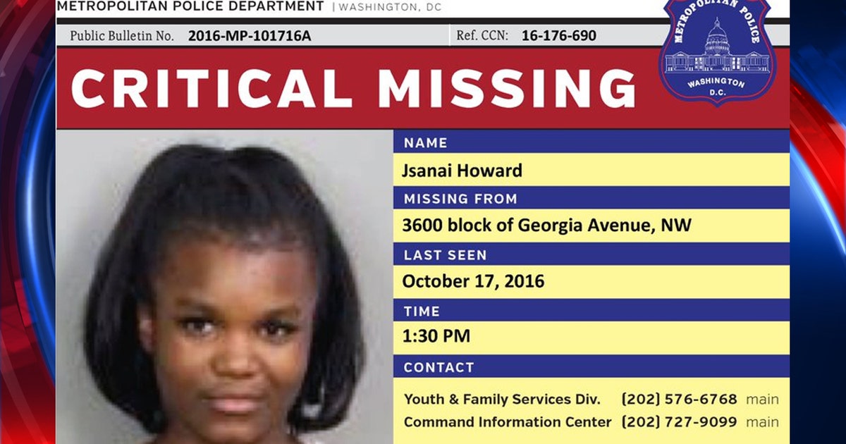 14-year-old girl missing from northwest D.C. | FOX 5 DC