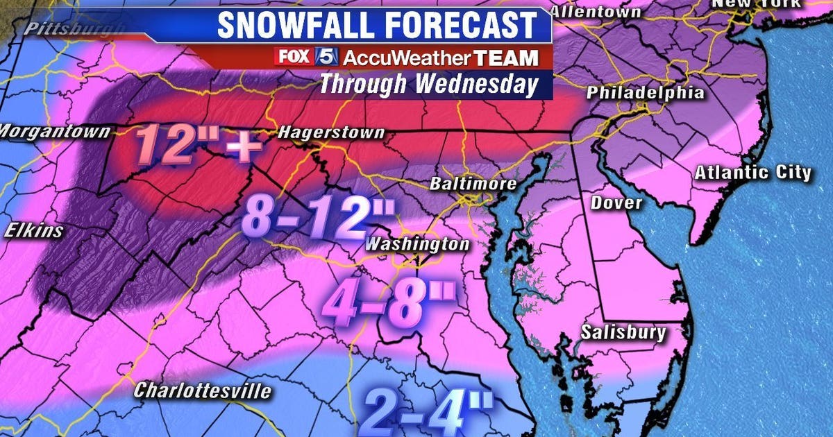 WINTER STORM WARNING: Spring snowstorm arrives in DC region | FOX 5 DC