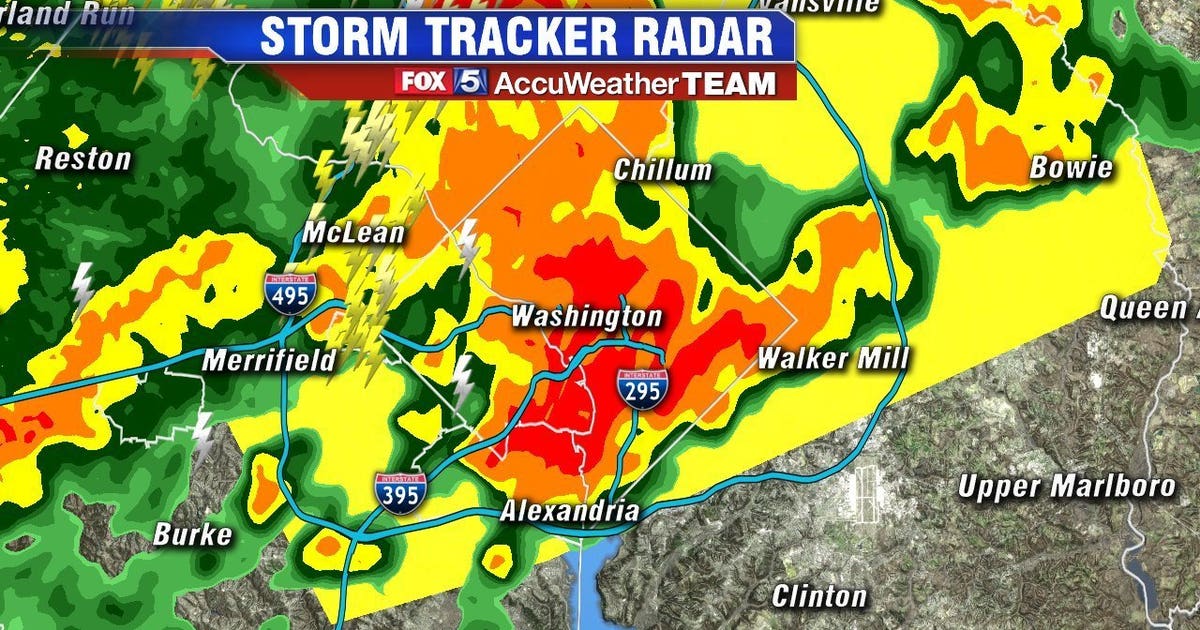 Severe thunderstorms pass through DC region during evening commute ...