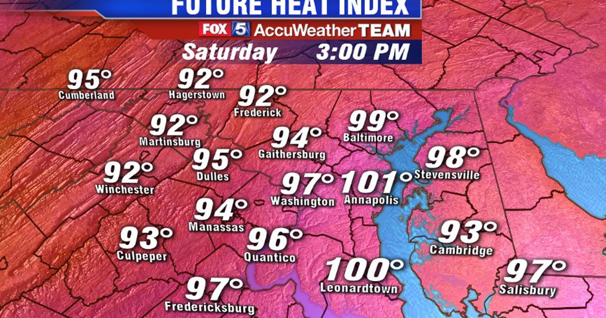 DC Heat Wave: Triple-digit heat index possible in region | FOX 5 DC