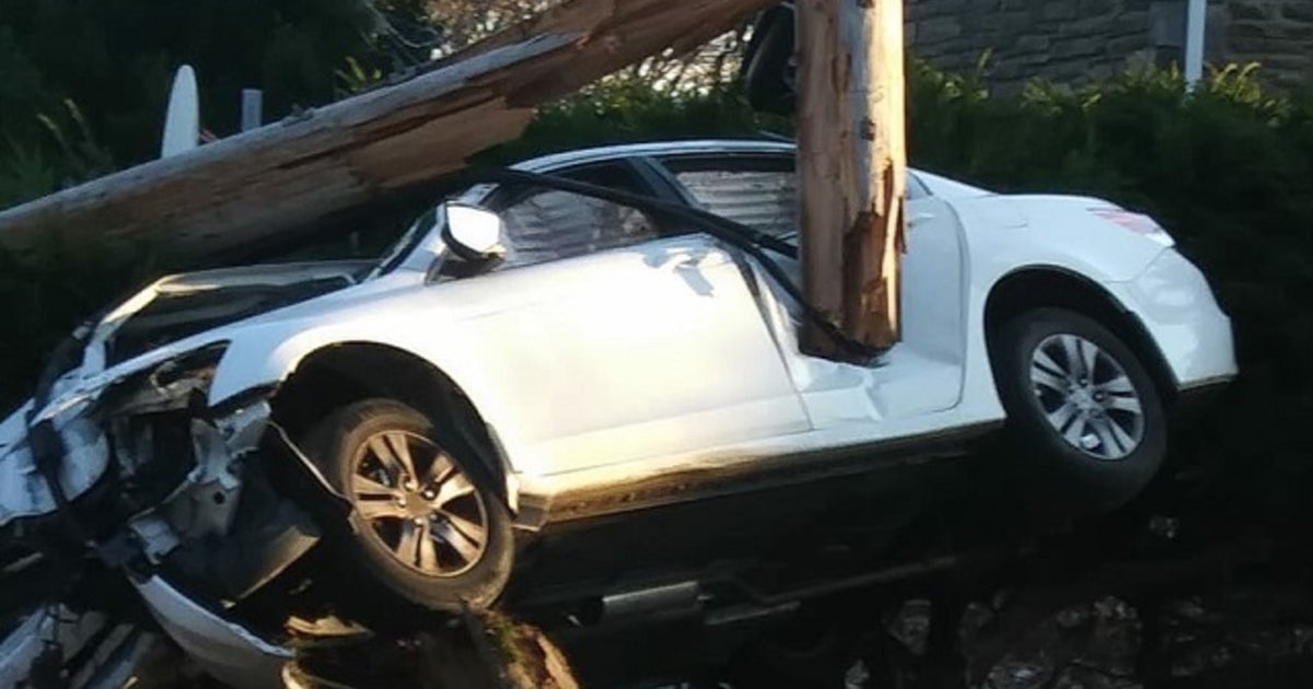 Car crashes into utility pole after driver overdoses in Philadelphia ...