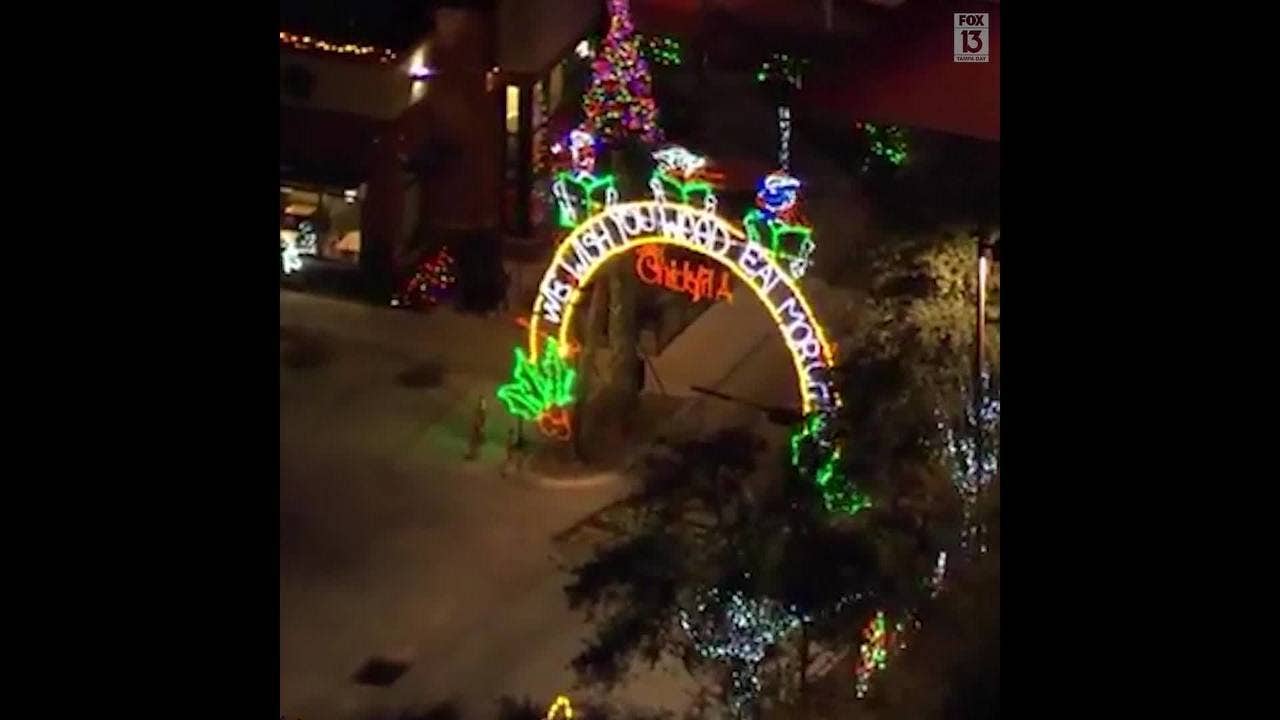 Annual Christmas display at ChickfilA on Waters Avenue dazzles in the
