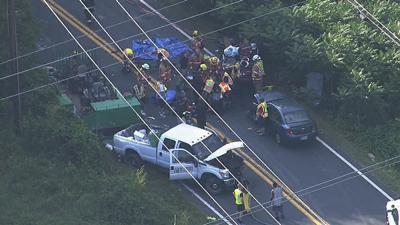 Several injured after crash in Olney