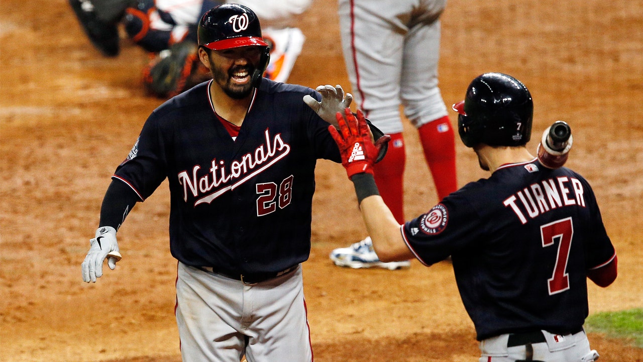 Ailing Suzuki delivers big swing as Nats near title, WJHL