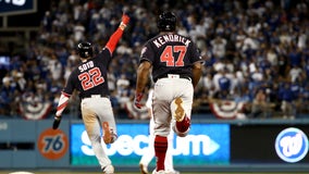 Kendrick slam in 10th lifts Nats over Dodgers 7-3, into NLCS