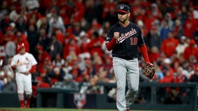 Sánchez shines as Nationals beat Cards 2-0 in NLCS opener