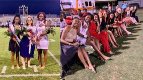 Homecoming queen candidates ditch heels to show support for epileptic classmate