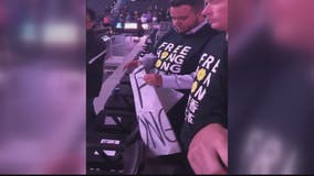 Security removes 'Free Hong Kong' signs from fans at Wizards game