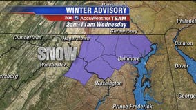 Winter Weather Advisory issued for parts of DC region as light snow possible
