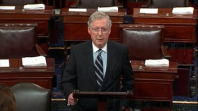 Senate Majority Leader McConnell backs off, abruptly eases impeachment trial limits