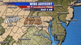 Wind Advisory in effect for parts of DC region until early Friday