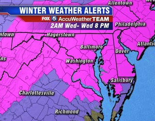 Winter Storm Warning Spring Snowstorm Arrives In Dc Region