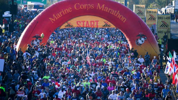 Road closures announced ahead of 44th annual Marine Corps Marathon