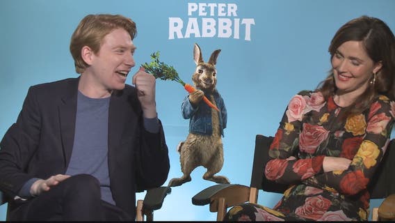 'Peter Rabbit' stars Rose Byrne and Domhnall Gleeson