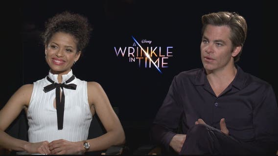'A Wrinkle in Time' stars Gugu Mbatha-Raw and Chris Pine