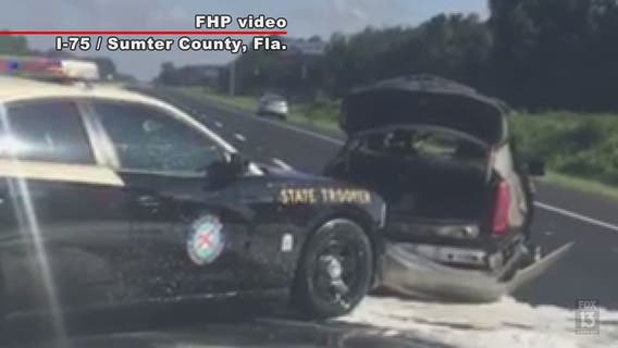 Troopers get creative to keep highway clear for evacuees