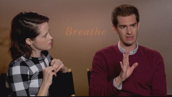 Andrew Garfield stars in new film, 'Breathe'