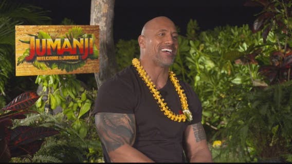 Dwayne 'The Rock' Johnson, star of the new film, 'Jumanji: Welcome to the Jungle'