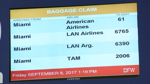 Final flights out of Florida arrive in Dallas ahead of Irma