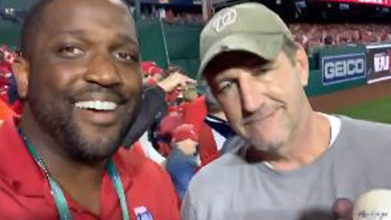 Nats fan hit in chest with World Series home run ball while double-fisting beers says he didn't feel a thing