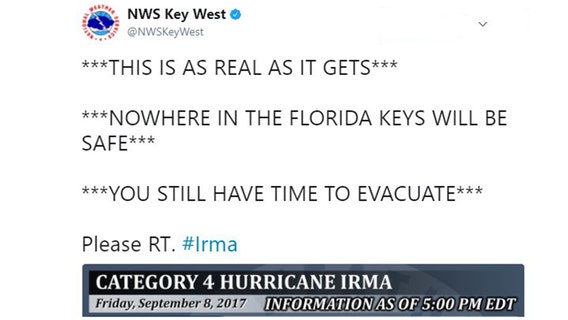 ‘This is as real as it gets:' Florida Keys residents warned to leave after Irma shifts west