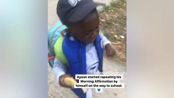 Little boy's affirmations go viral