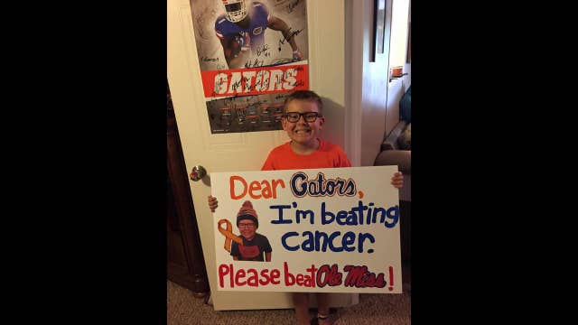 Boy battling leukemia to be special guest at Gator game