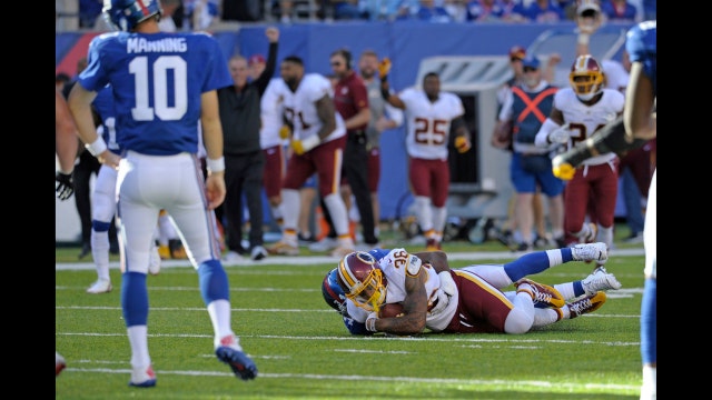Hopkins' 5th field goal gives Redskins 29-27 win over Giants