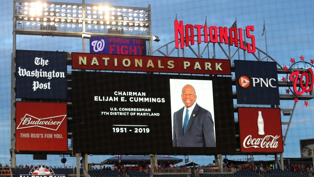 Nationals honor late Maryland Congressman Elijah Cummings