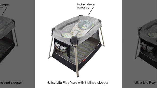 Fisher-Price recalls 71,000 inclined infant sleepers