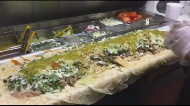 California taqueria's video of giant burrito goes viral