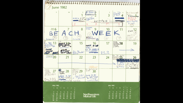 What's in Kavanaugh's '82 calendar: sports, movies, parties