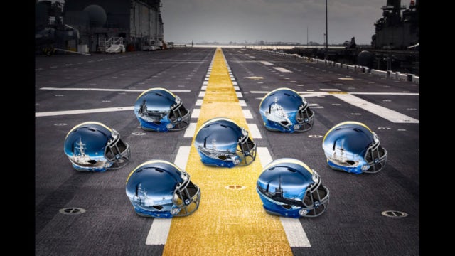 Navy unveils special 'Fleet' helmets, uniforms for Army game