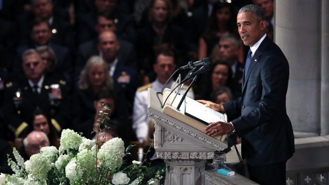 Senator John McCain honored with memorial service at Washington National Cathedral