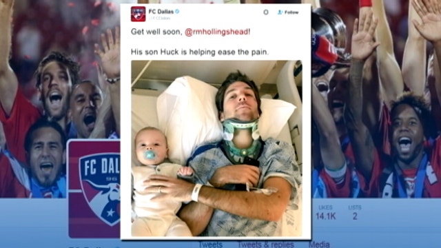 FC Dallas player struck by car while helping stranded driver