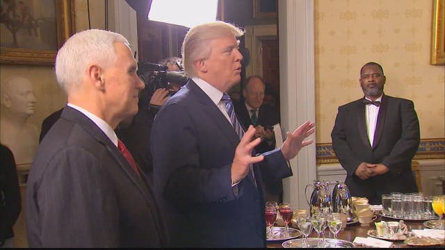 Interim DC police chief joins other law enforcement at White House to meet with Trump