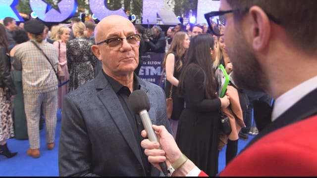 Longtime Elton John collaborator Bernie Taupin at the UK premiere of 'Rocketman'