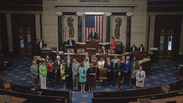 Dems stage election-year sit-in on guns, GOP unmoved