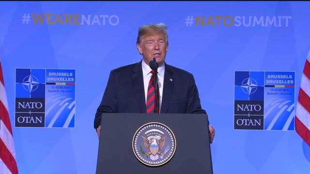 NATO insists it's united as President Trump lashes allies over budgets