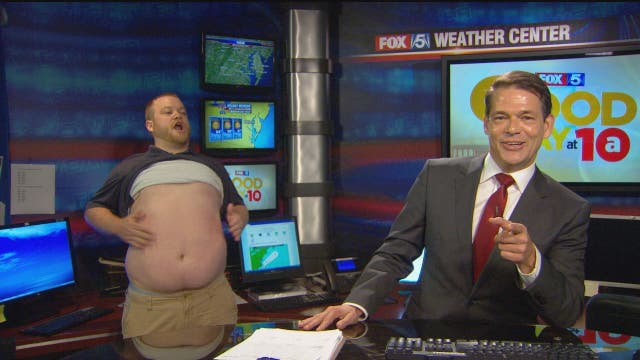 Washington Nationals superfan does 'Belly Rally' at game - but can he distract Tucker and Steve?!?