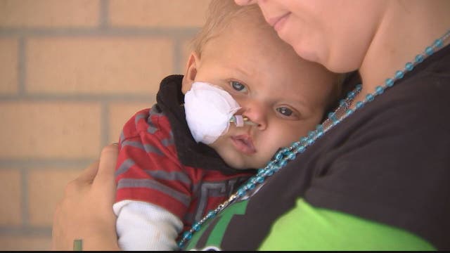 Parents in search of liver donor for 7-month-old baby boy
