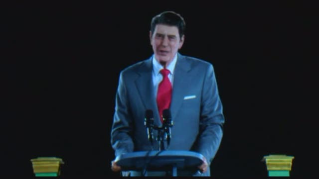 Ronald Reagan is back on the campaign trail - as a hologram