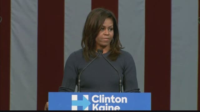 Michelle Obama attacks Trump over sexual assault comments