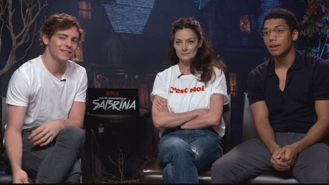 The Chilling Adventures of Sabrina stars Ross Lynch, Chance Perdomo and Michelle Gomez