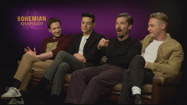 Rami Malek and stars of Bohemian Rhapsody