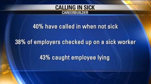 CareerBuilder Survey: More workers calling in sick when they aren't