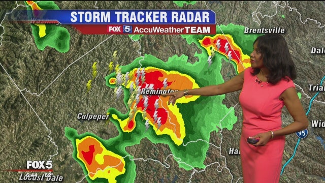 Severe weather warnings for Maryland and Virginia Sunday night