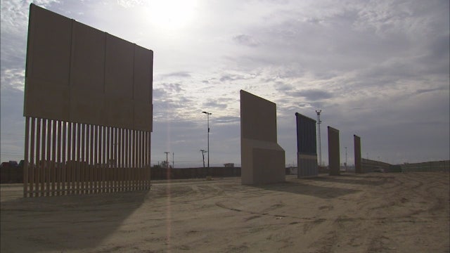 A look at the 8 border wall prototypes along U.S.-Mexico border