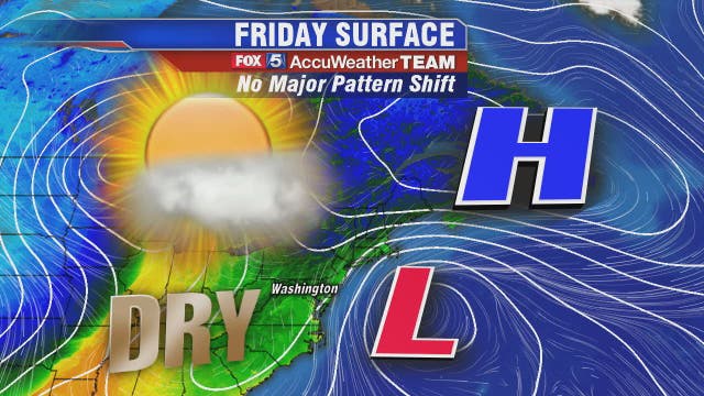Pleasant fall Friday with sun and temperatures in the mid-70s