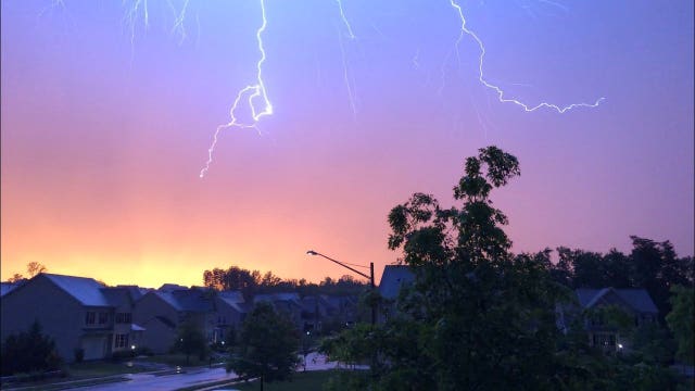 Damaging winds, heavy rain from severe thunderstorms cause storm damage in DC region